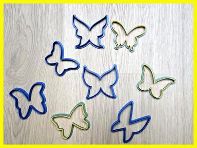 Butterfly Spring Cookie Cutter Playdoh Stamp Bug