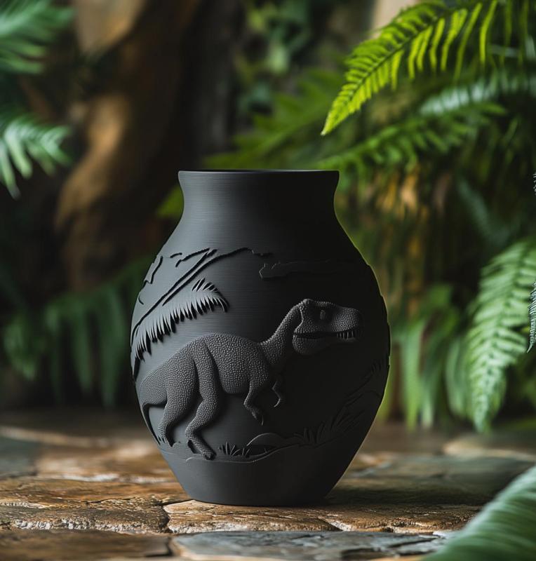 Dinosaur Vase for Original 3D Printed Home Decor