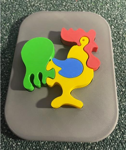 Rooster Puzzle for Kids