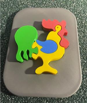 Rooster Puzzle for Kids