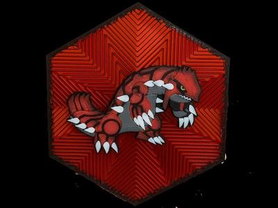 Cuadro Hexagonal Pokemon  Groudon