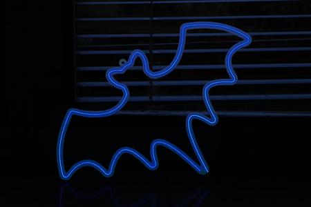 Bat - Halloween Window Light - EL Wire