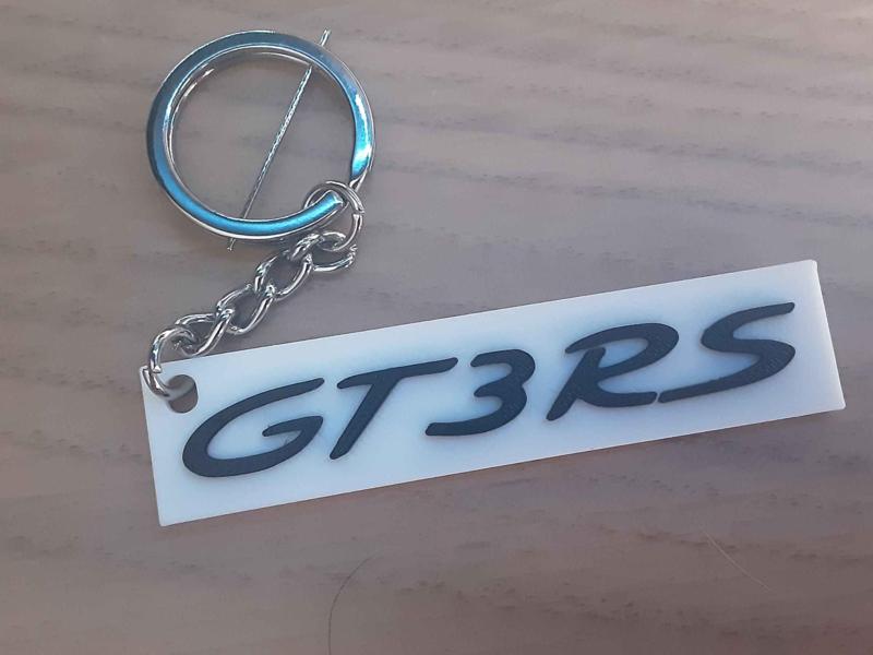 GT3 RS Keychain - 3D Printed