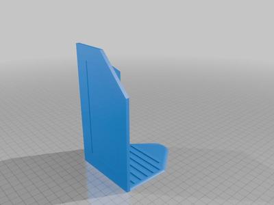 Simple bookend with anti-skid ridges