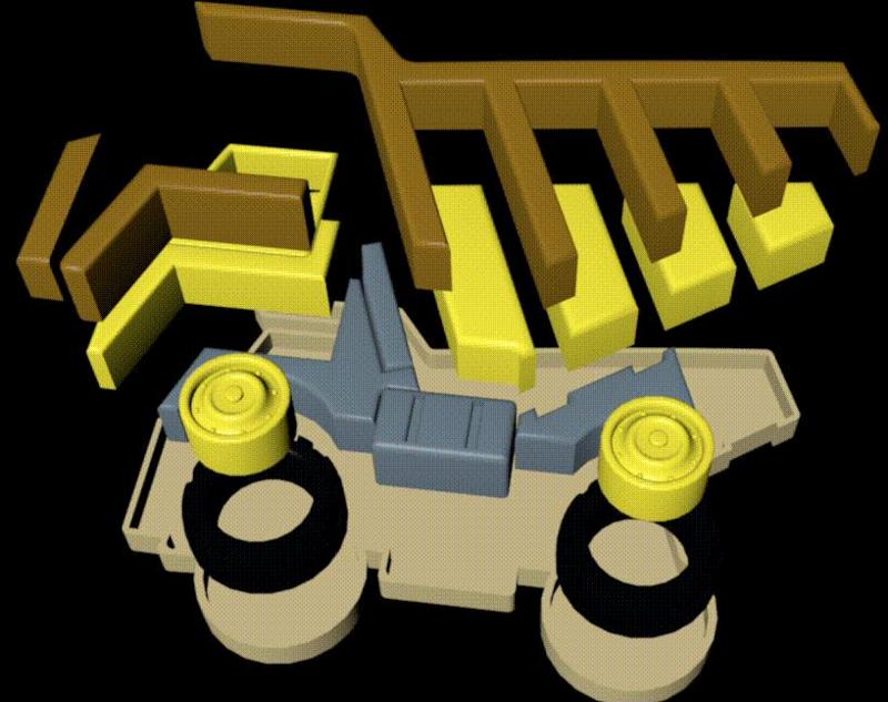 Puzzle camion benne