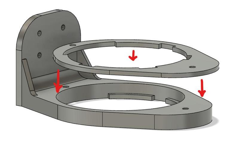 Sonar Sensor mount for a RC fish feeding ship