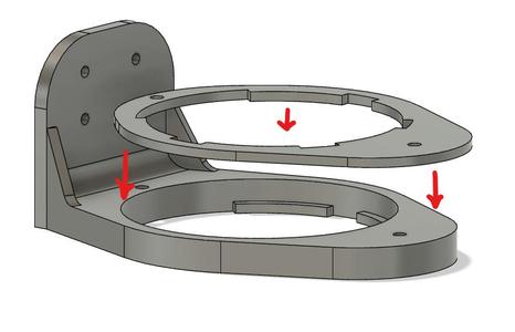Sonar Sensor mount for a RC fish feeding ship