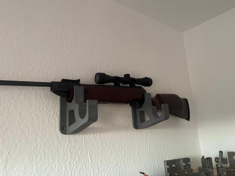 Wall mount for two air rifles