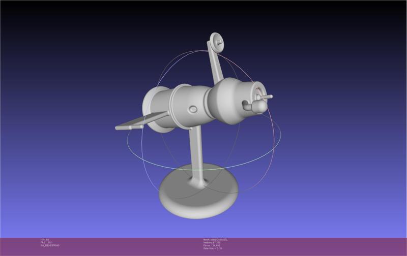 Soyuz 7K 0K Space Capsule Printable Board Game Scale Space Race Micro Miniature