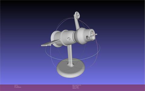 Soyuz 7K 0K Space Capsule Printable Board Game Scale Space Race Micro Miniature