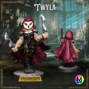 Aarakocra Female Rogue -  Twyla the Kenku spymaster