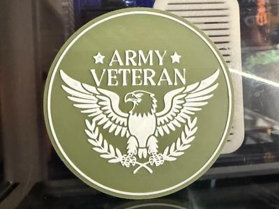 ARMY VETERAN COASTER 