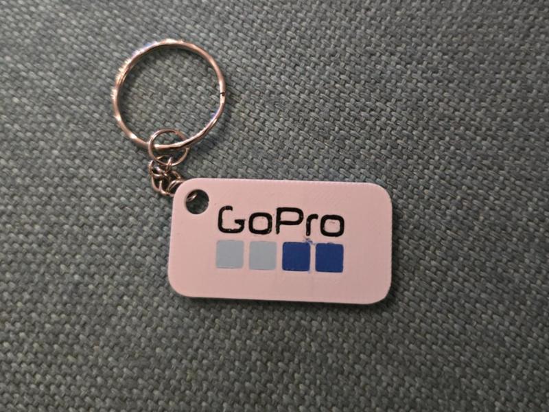 Action Cam Logo GoPro Photography Keychain