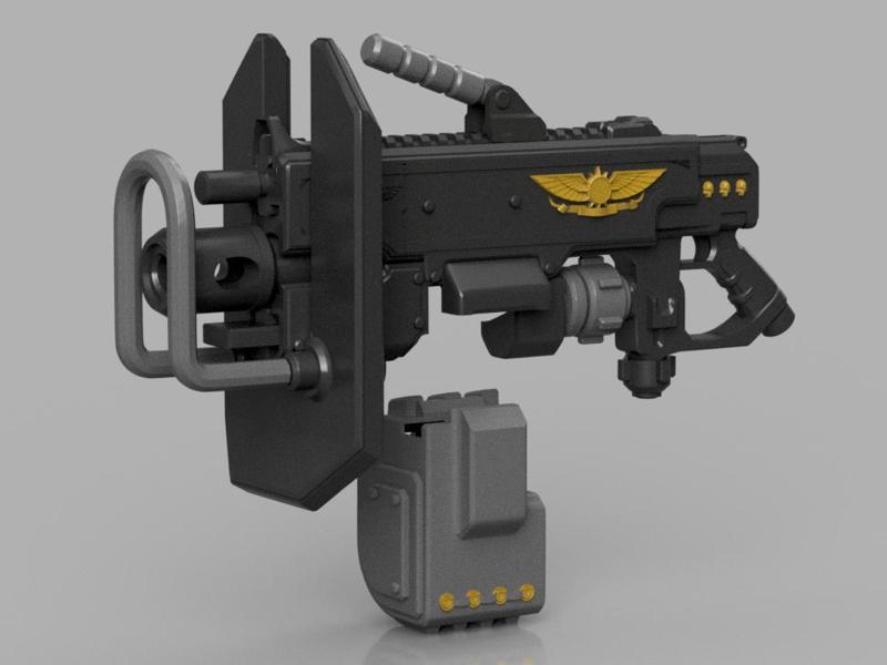 Ultra Heavy Bolter Rifle SpaceMarine 2 Replica Cosplay 1:1