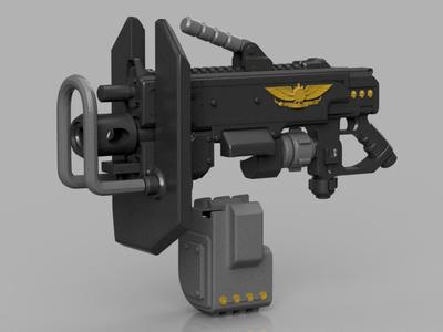 Ultra Heavy Bolter Rifle SpaceMarine 2 Replica Cosplay 1:1