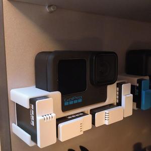GoPro 9/10/11 wall mount with batteries
