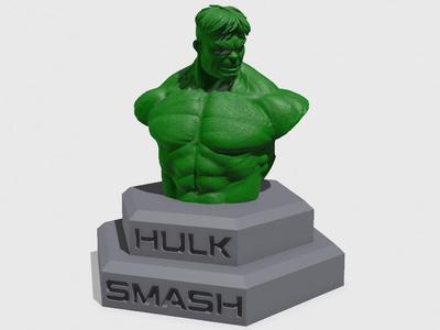 HULK BUST WITH CUSTOM DISPLAY BASE