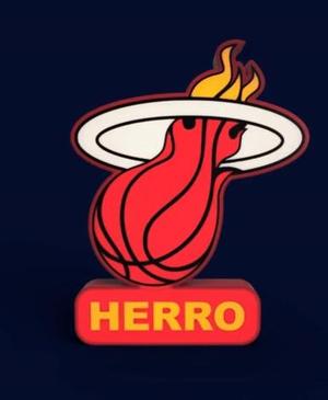 Miami Heat Sign - LED Strip Compatible