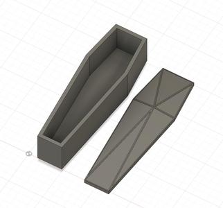 Halloween coffin and lid