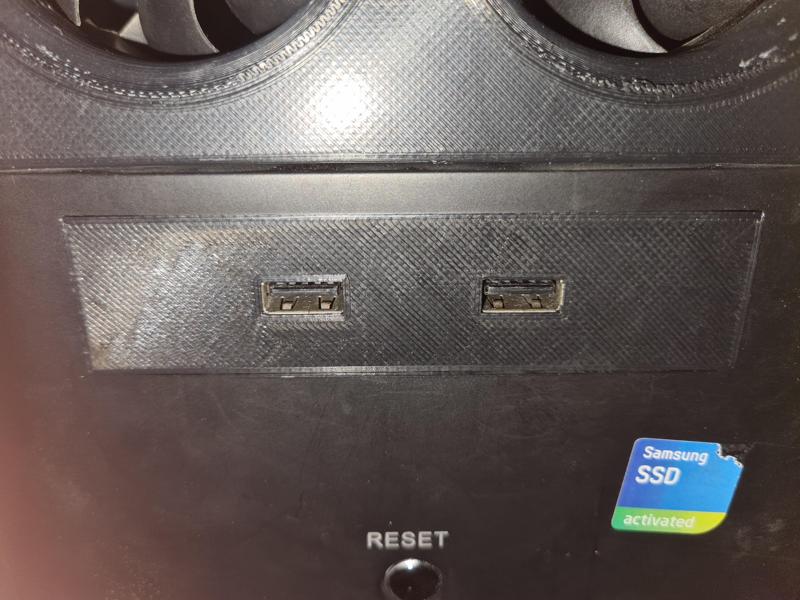 2x USB panel for front panel 3.5" bay