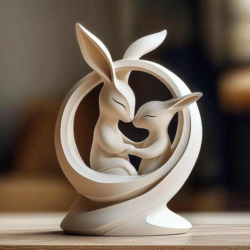 Easter Bunny Figurine – Cute Holiday Decor