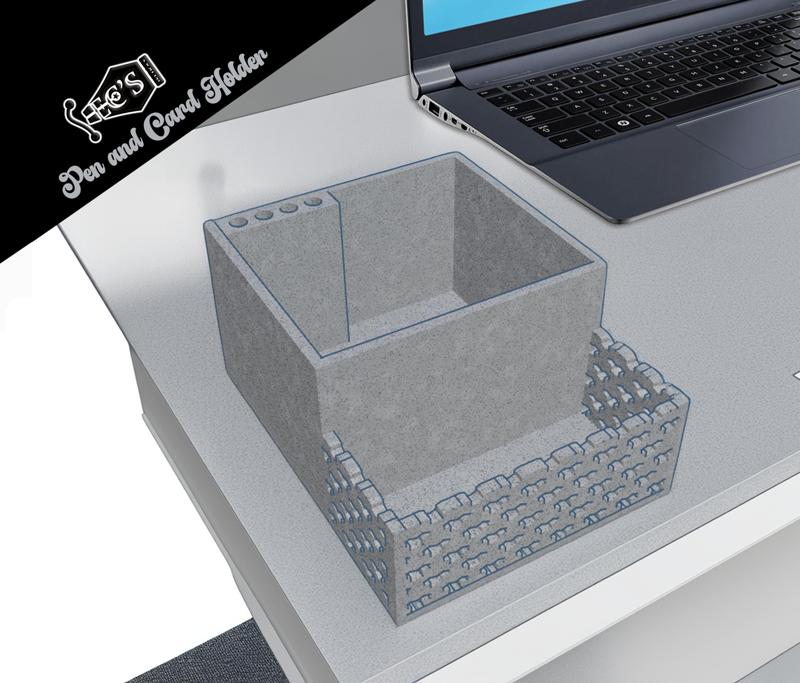 Modern Pen and Card Holder