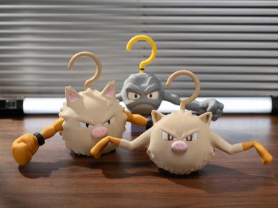56 Mankey 57 Primeape Coat Rack