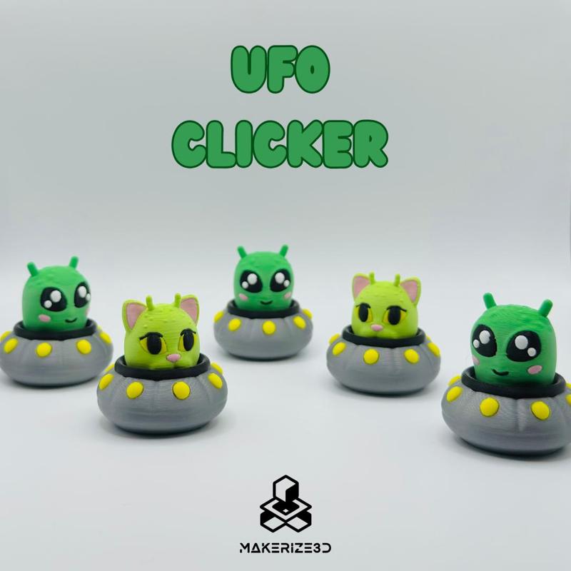 Alien & Cat UFO Clickers