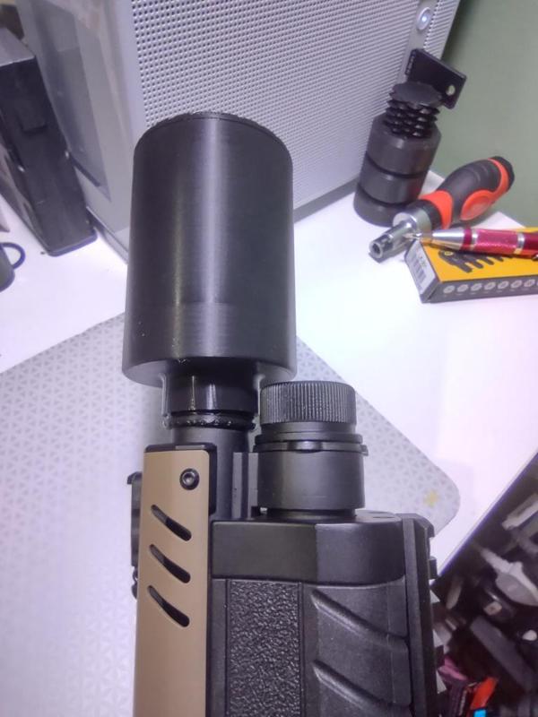 Airsoft Shotgun Suppressor (holder for Acetech Quark M Tracer Module)