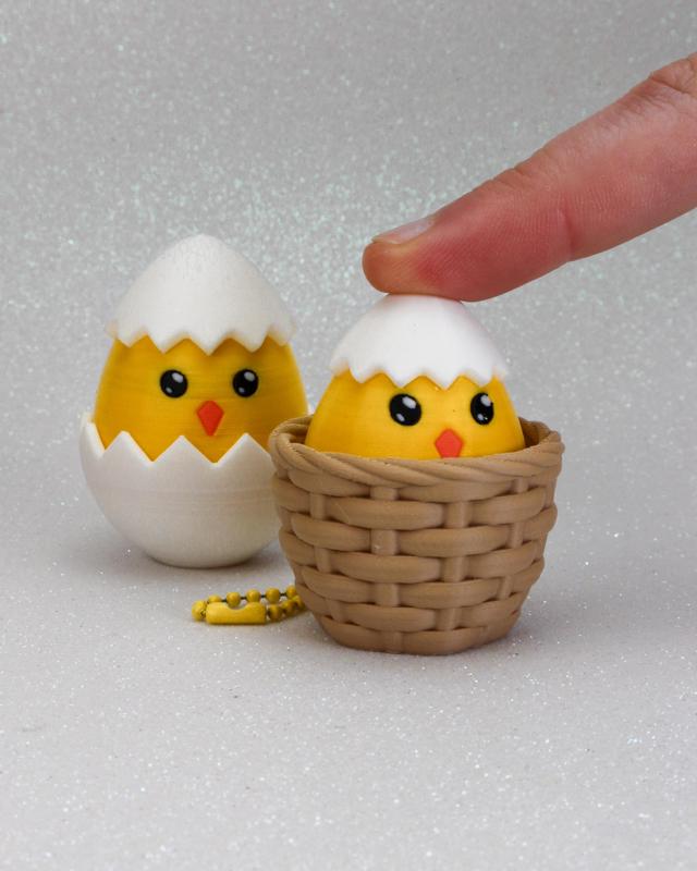 A Basket Full of Easter Fidget Clickers - Keychain