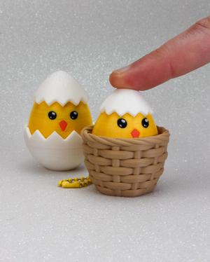 A Basket Full of Easter Fidget Clickers - Keychain