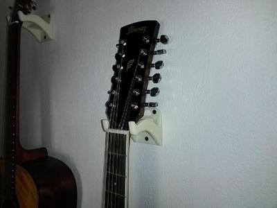 Guitar Wall Mount With Guitar Pick Shelf