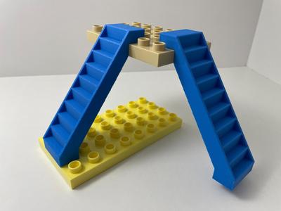 Duplo stairs - 5 bricks height