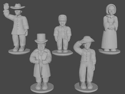 10-15mm American Civil War Civilians UA-39