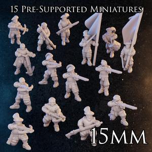 15mm - Landsknecht Marksmen - Pike & Shot