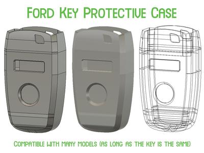Ford Key Protective Case - Anti Button Press