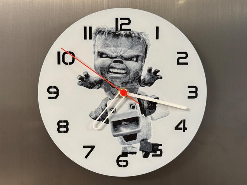 wall / desk clock Minecraft chicken jockey