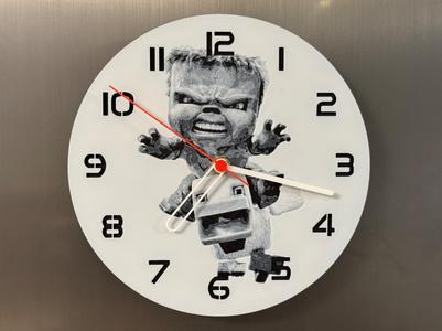wall / desk clock Minecraft chicken jockey