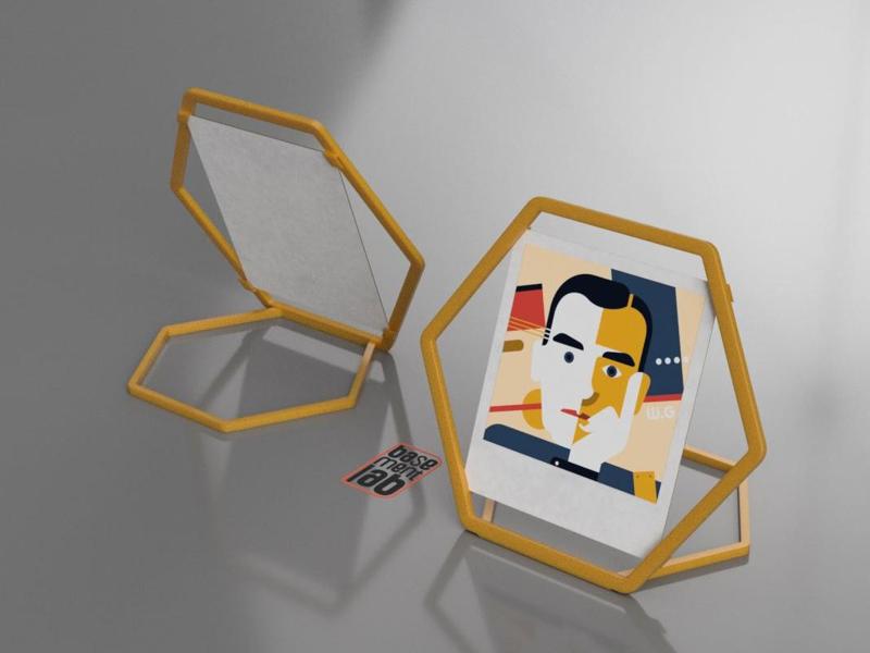 Photo Frame Polaroid - Picture Frame - Hex Shape 