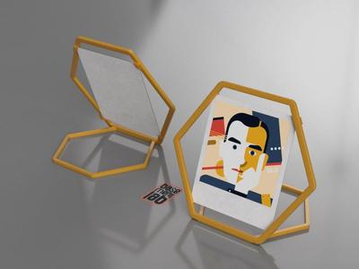 Photo Frame Polaroid - Picture Frame - Hex Shape 