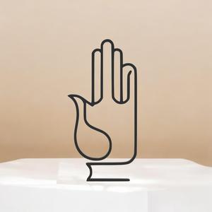 Abhaya Mudra Line Art - Desktop Line Art