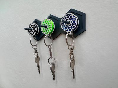 Mini Spool Key Chain  and Key Rack