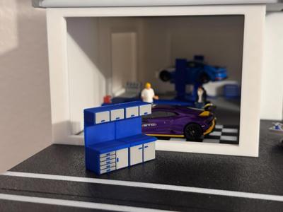 1/64 working table minigt hotwheels matchbox