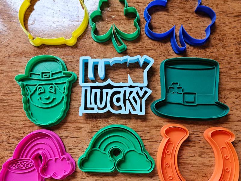 St. Patrick's Day Cookie Cutter/Stamp Set