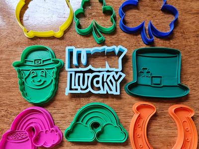 St. Patrick's Day Cookie Cutter/Stamp Set