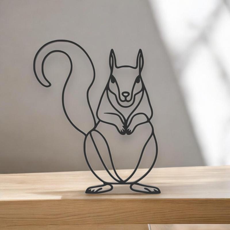 Squirrel Line Art - Desktop Line Art