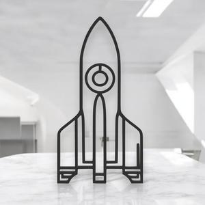 Rocket Line Art - Desktop Line Art