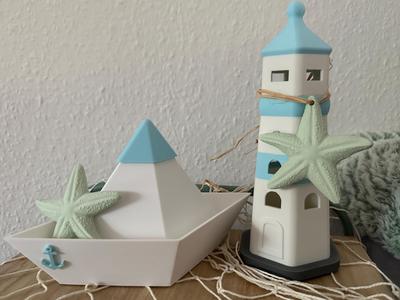 LED Tea Light Paper Boat Maritime