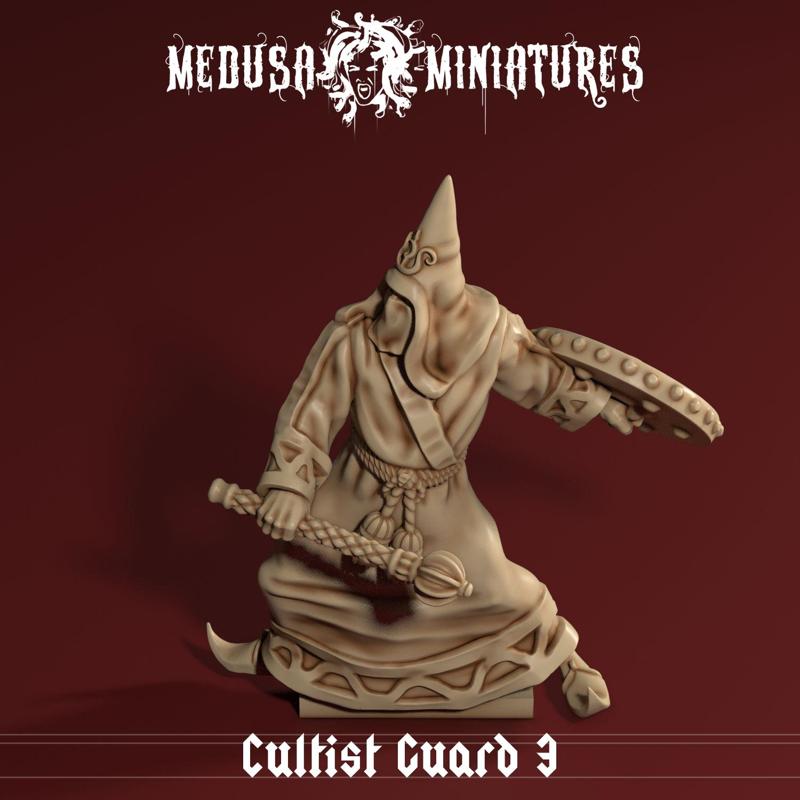 Cult of the Cobra - Cultist guard #3 Macebearer with Shield