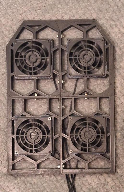 Fan powered Hex / Honeycomb Tactical Plate
